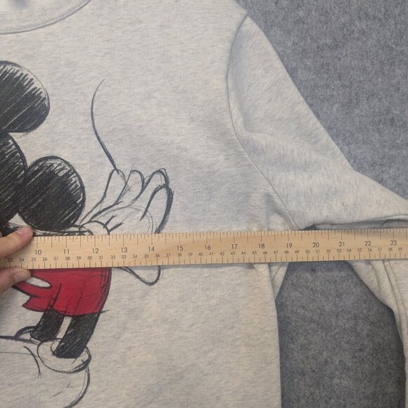 Mickey Mouse Kissing Sweater Joe Fresh Grey Sweater XS - Picture 4 of 7
